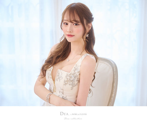 ROBE de FLEURS/DE2931/フラワー×バストジッパーフリルマーメイドキャバドレス