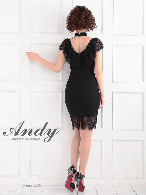 Andy/AN-OK2294/ワンピース/キャバドレス/レース/ベルト風/セットアップ風/切替ワンピース