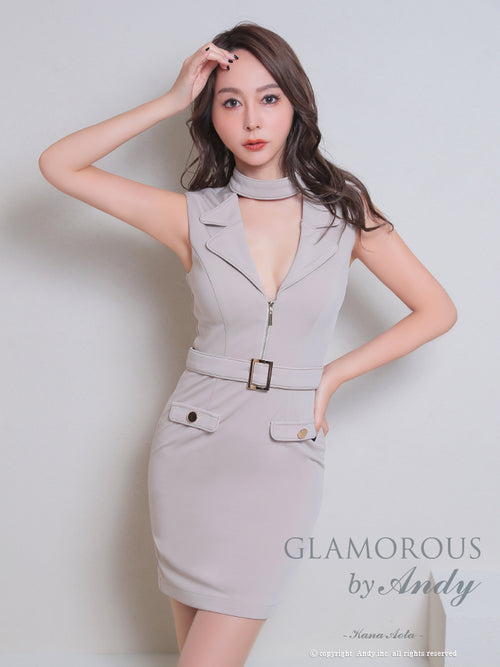 Andy/GLAMOROUS/GMS-V794/ワンピース/ミニドレス/タイトワンピース/ベルトデザイン/袖あり