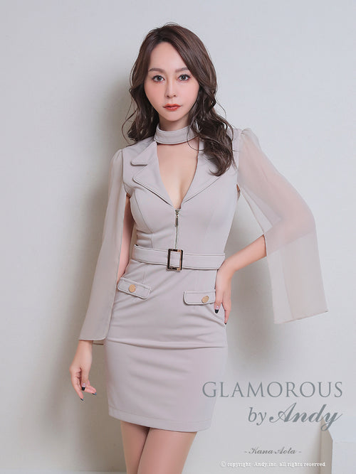 Andy/GLAMOROUS/GMS-V794/ワンピース/ミニドレス/タイトワンピース/ベルトデザイン/袖あり