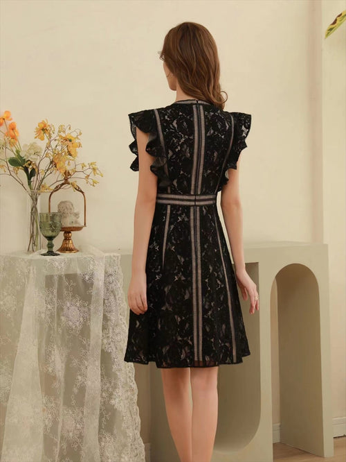 SETTAN/S32088M/ワンピース/パーティ/結婚式/二次会/ミニドレス/総レース
