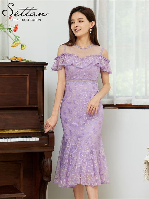 ERUKEI/S2512/ワンピース/パーティ/結婚式/二次会/ナイトドレス/キャバドレス/ドレス