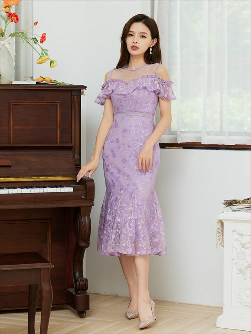 ERUKEI/S2512/ワンピース/パーティ/結婚式/二次会/ナイトドレス/キャバドレス/ドレス