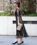 3395/パンプス/ヒール/靴/パーティ/結婚式パンプス/二次会/お呼ばれ/婚活/合コン/お見合い/ランチ会/お食事会/フォーマル/美脚/定番パンプス/ビジュー/花柄