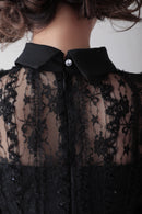 Andy/AN-ON2697/ワンピース/ミニドレス/レース/プリーツ/襟付き