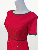 ERUKEI/C33022/タイトワンピース/バイカラー/パーティ/結婚式/二次会/ミディアムドレス