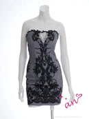 Andy/AOC-3698/ミニドレス/キャバドレス/レースデザイン/ビジュー