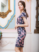 ERUKEI/エルケイ/ナイトドレス/キャバドレス/ドレス/ミディアムドレス/ワンピース/大きいサイズ/L1805