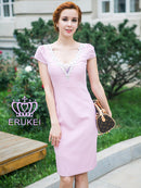 ERUKEI/エルケイ/ナイトドレス/ワンピース/ドレス/キャバドレス/パーティ/ミディアムドレス/大きいサイズ/G29102