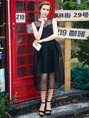 ERUKEI/エルケイ/29201/ワンピース/パーティドレス/Aライン/ミディアムドレス