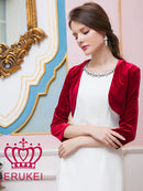 【ERUKEI】ボレロ/七分丈/ベルベット/29309