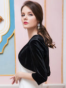 【ERUKEI】ボレロ/七分丈/ベルベット/29309