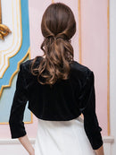 【ERUKEI】ボレロ/七分丈/ベルベット/29309