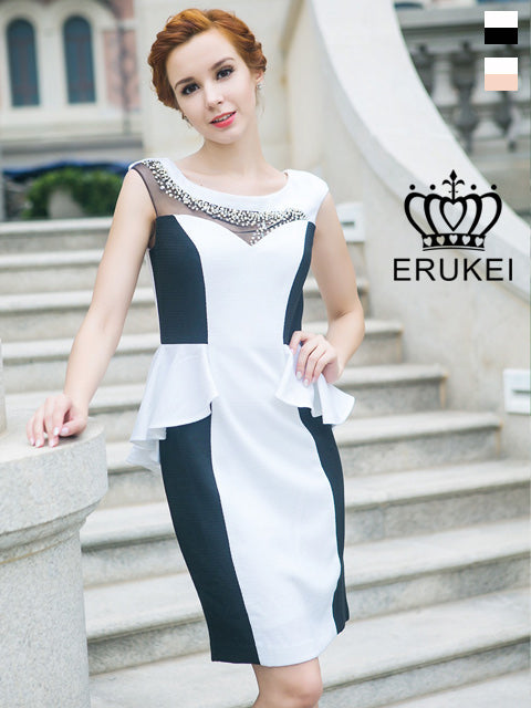 ERUKEI/エルケイ/ナイトドレス/キャバドレス/ドレス/ミディアムドレス/大きいサイズ/29111