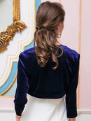 【ERUKEI】ボレロ/七分丈/ベルベット/29309