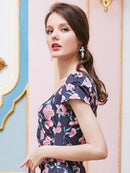 ERUKEI/エルケイ/ナイトドレス/キャバドレス/ドレス/ミディアムドレス/ワンピース/大きいサイズ/L1805