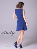 Andy/AN-OK2682/ワンピース/ミニドレス/ワンカラー/タイトワンピース/カラードレス/シンプルドレス