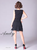 Andy/AN-OK2682/ワンピース/ミニドレス/ワンカラー/タイトワンピース/カラードレス/シンプルドレス