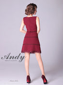 Andy/AN-OK2682/ワンピース/ミニドレス/ワンカラー/タイトワンピース/カラードレス/シンプルドレス