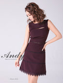 Andy/AN-OK2682/ワンピース/ミニドレス/ワンカラー/タイトワンピース/カラードレス/シンプルドレス