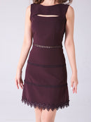 Andy/AN-OK2682/ワンピース/ミニドレス/ワンカラー/タイトワンピース/カラードレス/シンプルドレス