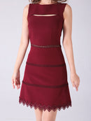 Andy/AN-OK2682/ワンピース/ミニドレス/ワンカラー/タイトワンピース/カラードレス/シンプルドレス