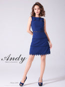 Andy/AN-OK2682/ワンピース/ミニドレス/ワンカラー/タイトワンピース/カラードレス/シンプルドレス