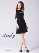 Andy/AN-OK2682/ワンピース/ミニドレス/ワンカラー/タイトワンピース/カラードレス/シンプルドレス