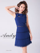 Andy/AN-OK2682/ワンピース/ミニドレス/ワンカラー/タイトワンピース/カラードレス/シンプルドレス