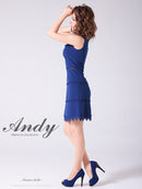 Andy/AN-OK2682/ワンピース/ミニドレス/ワンカラー/タイトワンピース/カラードレス/シンプルドレス