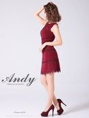 Andy/AN-OK2682/ワンピース/ミニドレス/ワンカラー/タイトワンピース/カラードレス/シンプルドレス