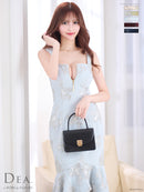 ROBE de FLEURS/DE2931/フラワー×バストジッパーフリルマーメイドキャバドレス