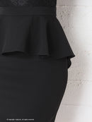 Andy/AN-OK2625/ワンピース/ミニドレス/ワンカラー/タイトワンピース/カラードレス/ペプラム