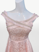 P-198/フレアワンピース/パール/ビジュー/花柄/キャバドレス/新人キャバ嬢/ラウンジ/ガールズバー/プチプラドレス