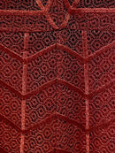 ERUKEI/C2703/エルケイ/ドレス/ミディアムドレス/ワンピース/半袖/総レース/ラインストーン/Vネック/ハイウエスト/Aライン