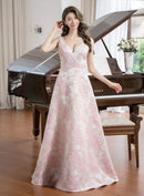 ERUKEI/S35004/エルケイ/ドレス/ロングドレス/ワンピース/花柄/Vネック/フレア/Aライン