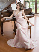 ERUKEI/S35004/エルケイ/ドレス/ロングドレス/ワンピース/花柄/Vネック/フレア/Aライン