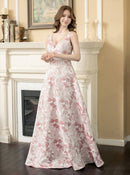 ERUKEI/S35004/エルケイ/ドレス/ロングドレス/ワンピース/花柄/Vネック/フレア/Aライン