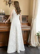 ERUKEI/S35004/エルケイ/ドレス/ロングドレス/ワンピース/花柄/Vネック/フレア/Aライン