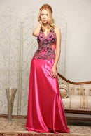 LuxeStyle/91102/リュクススタイル/ロングドレス/ビジュー/セクシー/チュールレース/ジュエルボディアート/サテン