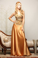 LuxeStyle/91102/リュクススタイル/ロングドレス/ビジュー/セクシー/チュールレース/ジュエルボディアート/サテン