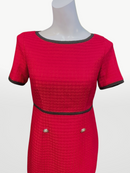 ERUKEI/C33022/タイトワンピース/バイカラー/パーティ/結婚式/二次会/ミディアムドレス