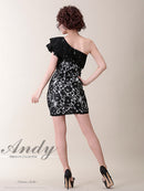 Andy|AN-OK1763/ワンピース/ミニドレス/総レース/フリル/ワンショルダー