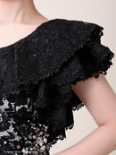 Andy|AN-OK1763/ワンピース/ミニドレス/総レース/フリル/ワンショルダー