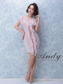 Andy/AN-OK1894/ワンピース/ミニドレス/ワンカラー/タイトワンピース/フリル/SALE/セール