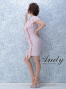 Andy/AN-OK1894/ワンピース/ミニドレス/ワンカラー/タイトワンピース/フリル/SALE/セール