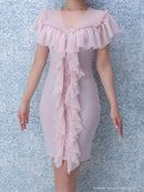 Andy/AN-OK1894/ワンピース/ミニドレス/ワンカラー/タイトワンピース/フリル/SALE/セール