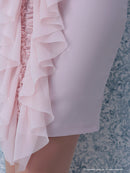 Andy/AN-OK1894/ワンピース/ミニドレス/ワンカラー/タイトワンピース/フリル/SALE/セール