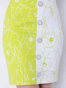 Andy/AN-OK1999/ワンピース/ミニドレス/タイトワンピース/花柄プリント/ツートンカラー