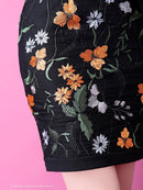 Andy/AN-OK2161/ワンピース/ミニドレス/タイトワンピース/リウエストリボン/刺繍柄